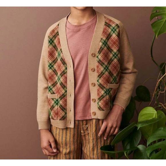 NEW CARAMEL bailey v-neck cardigan in camel - Picture 1 of 3